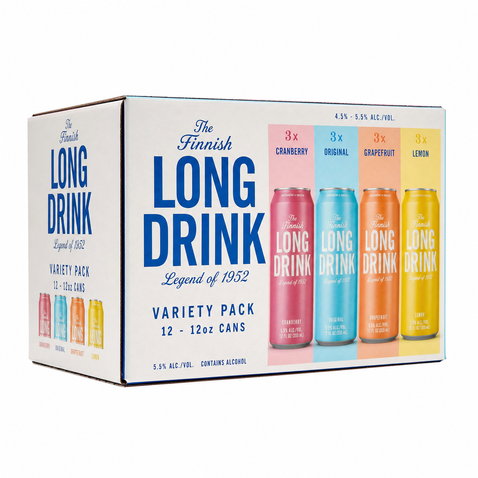 The Finnish Long Drink Variety Pack 12pk 12oz Cans