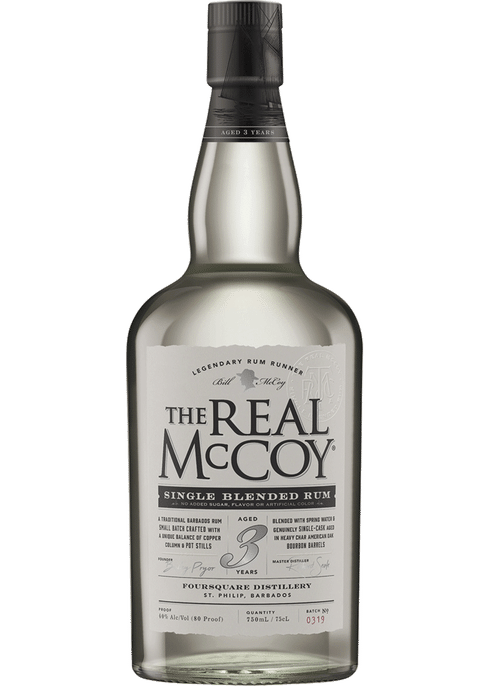 THE REAL MCCOY 3YR 80 PROOF