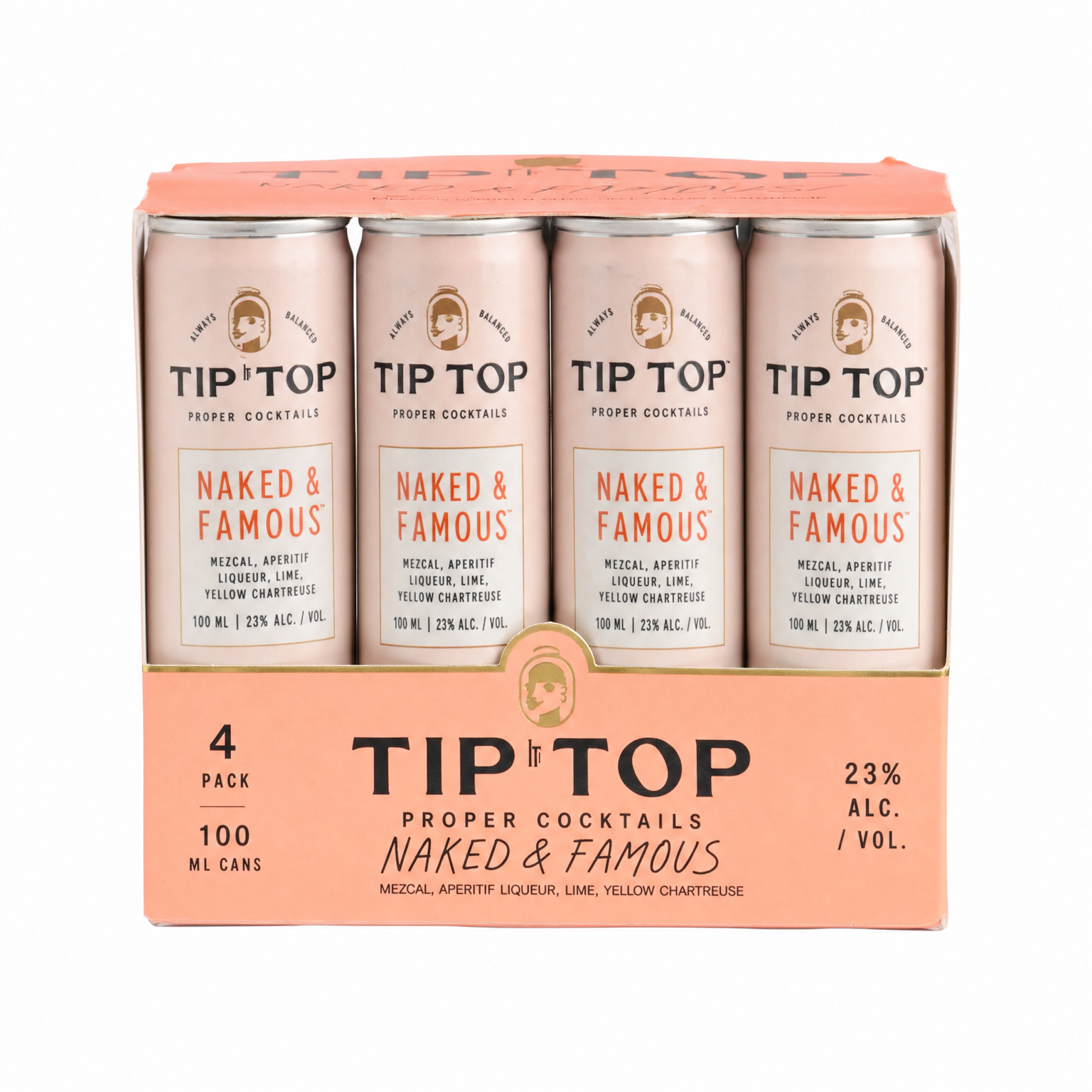 Tip Top Naked & Famous 4Pk 4 x 100ml