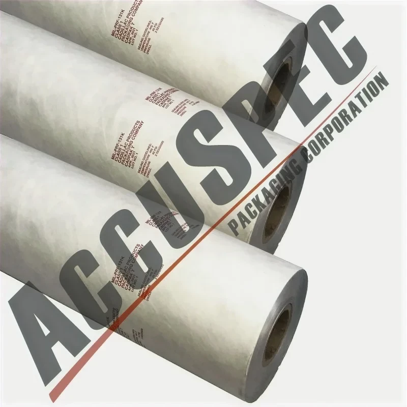MIL-PRF-131K Class 1 - Plastic backing, non-woven (Tyvek / Foil / Poly)