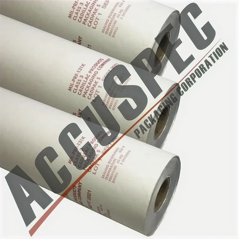 MIL-PRF-131K Class 3 - Scrim backing, woven fabric (Scrim / Foil / Poly)