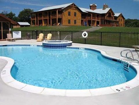 outdoor hotel pool in Cooperstown, NY