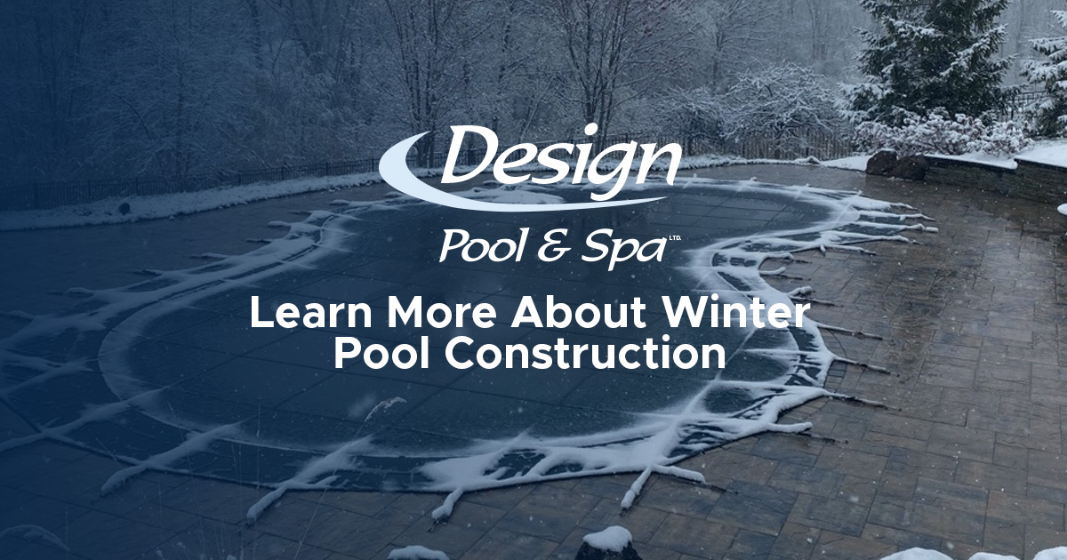 covered pool at wintertime "learn more about winter pool construction" 