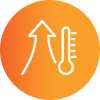 temperature rising icon