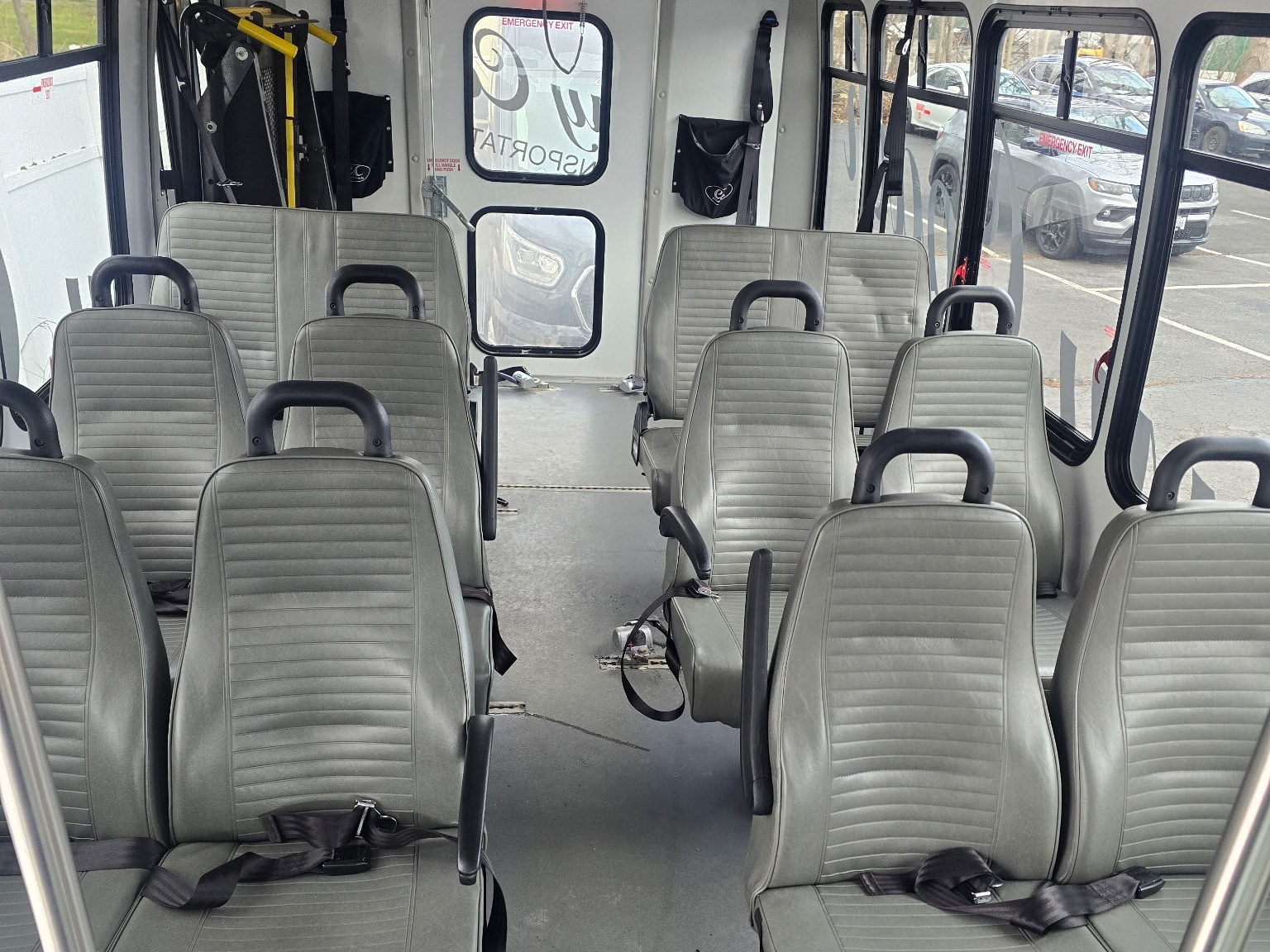 ADA-compliant bus interior