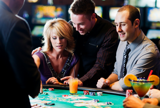 playing at the casino