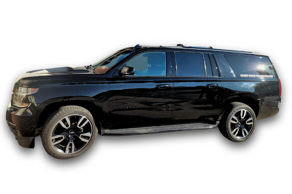 6 passenger black mid-size suv