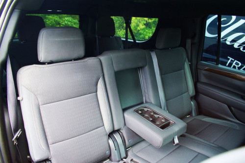 angled view of back seat of yukon