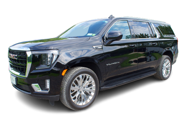 7 passenger black full-size SUV