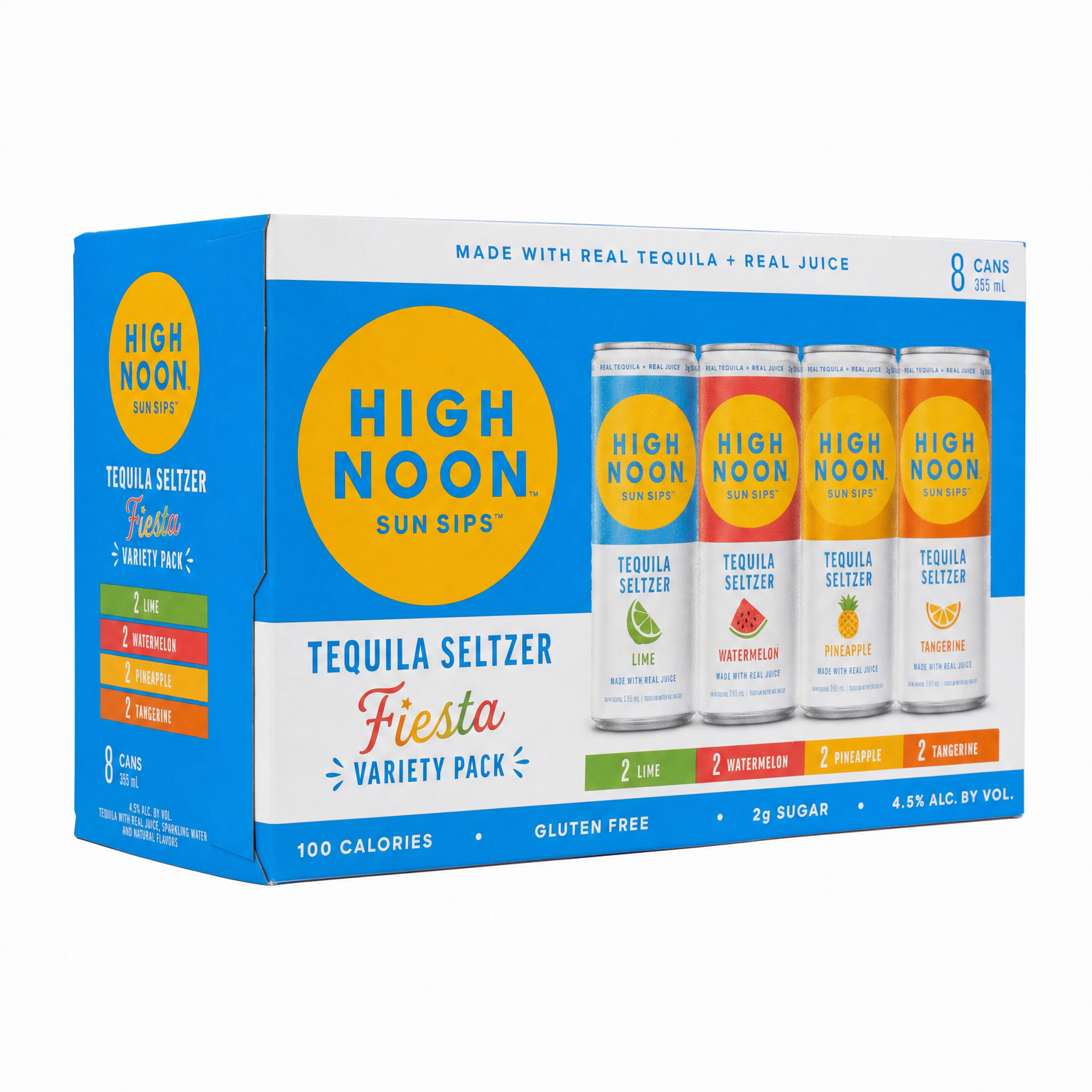 High Noon Tequila Seltzer Fiesta Variety Pack 8 x 355ml
