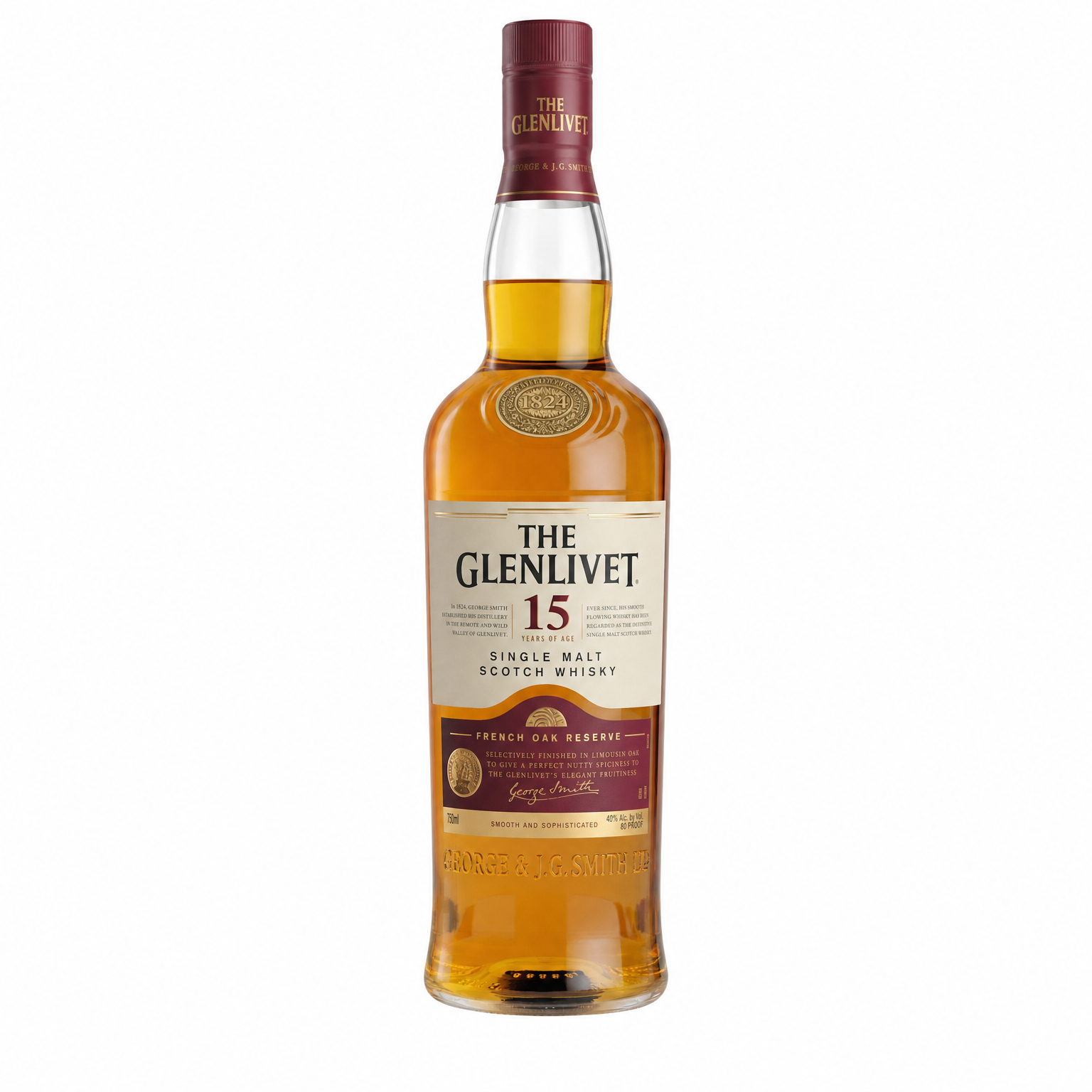 The Glenlivet 15 Year Old French Oak Reserve Single Malt Scotch Whisky 750ml