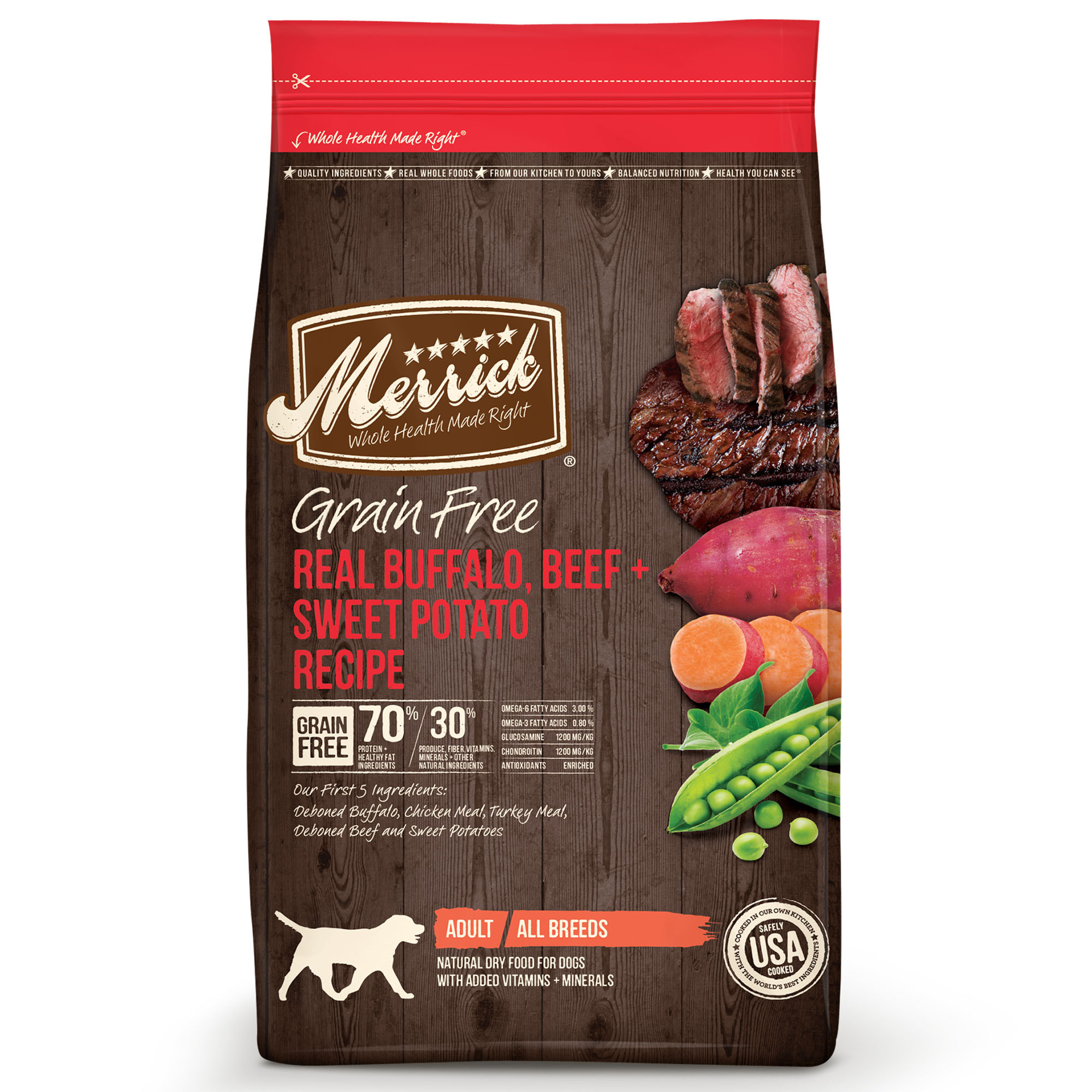 Merr grain free buffalo 25#