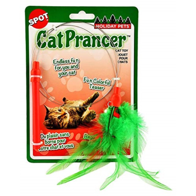 Holiday Cat Prancer Toy