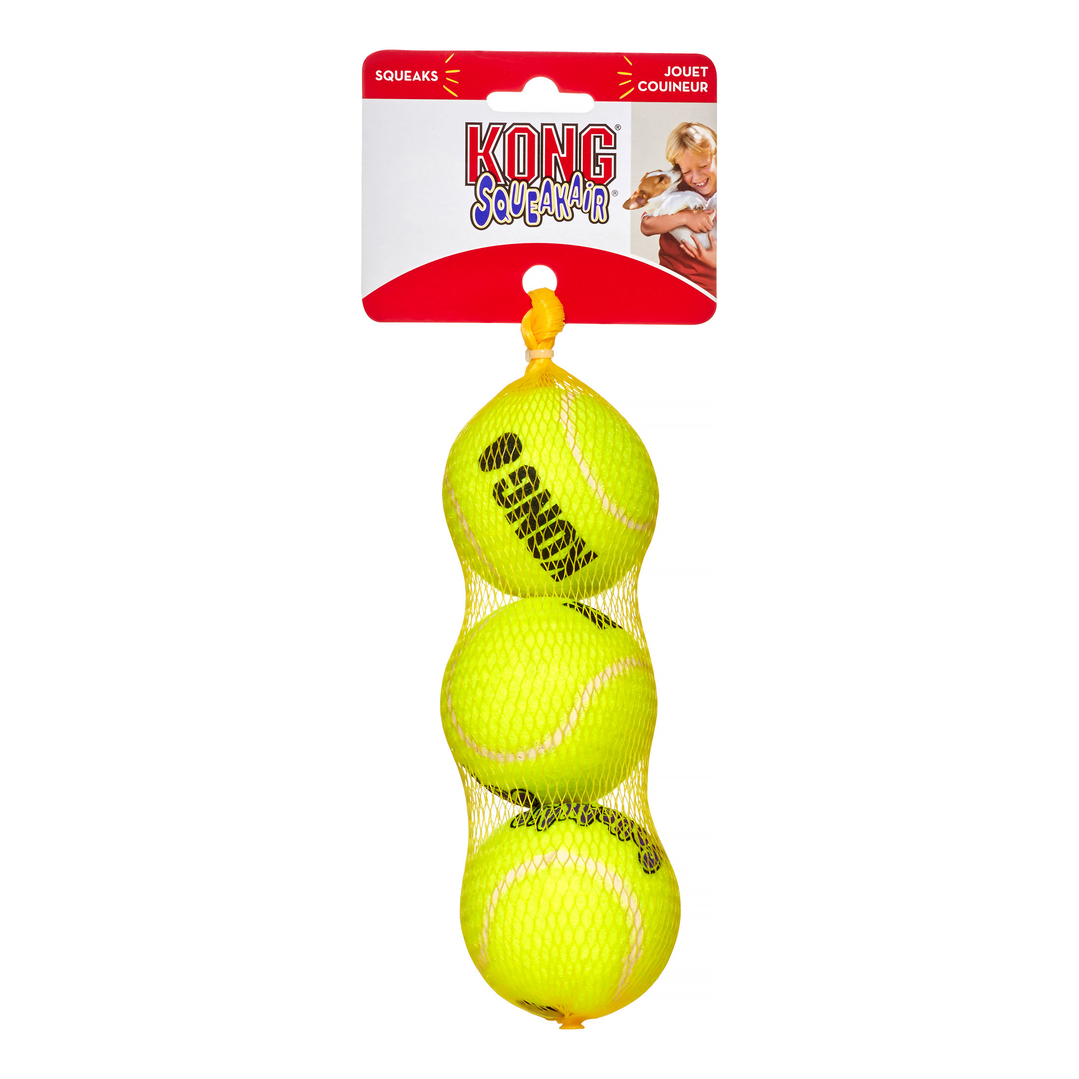 Kong Squeaker Ball Md 3pk