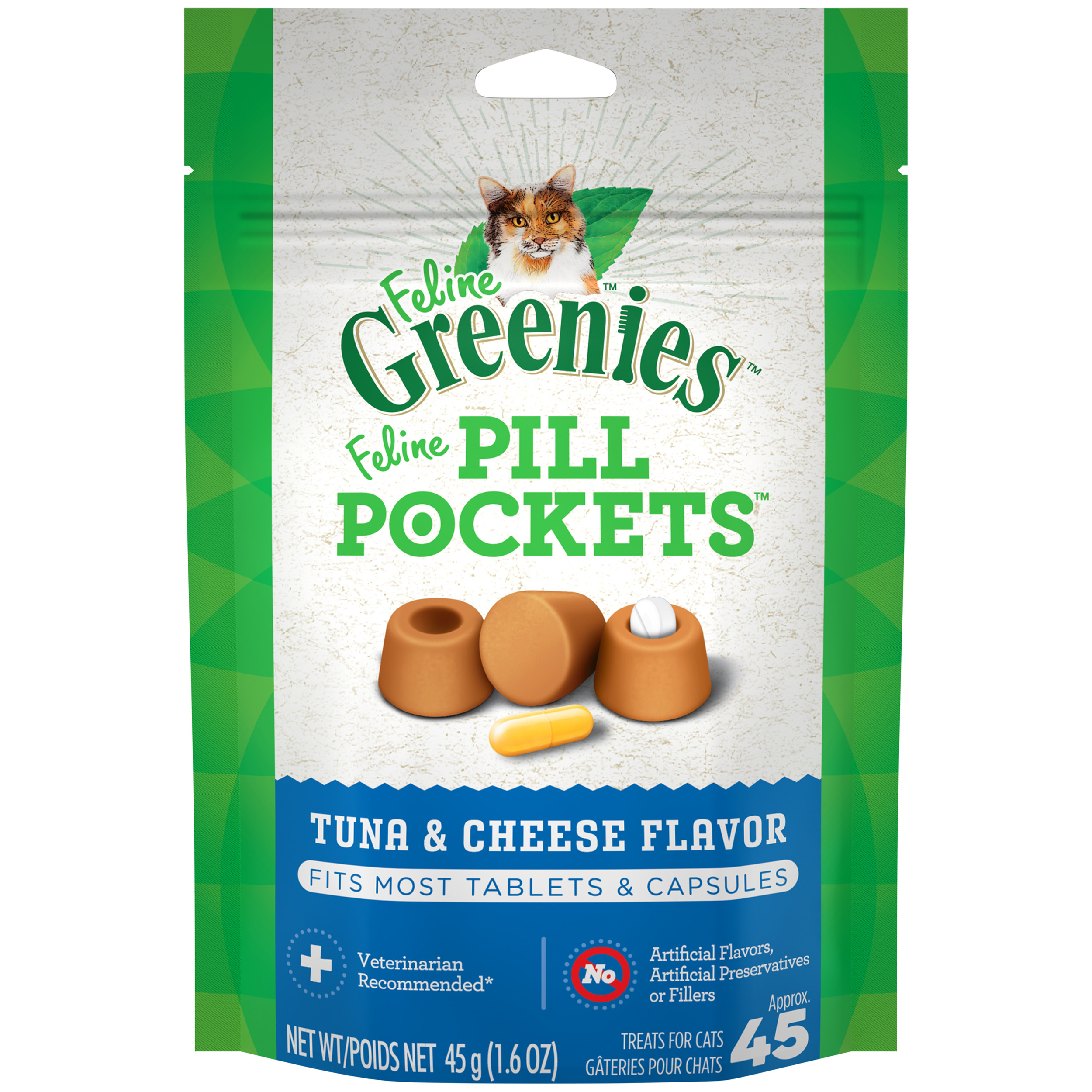 Greenies PillPocket Cat Tun/Ch