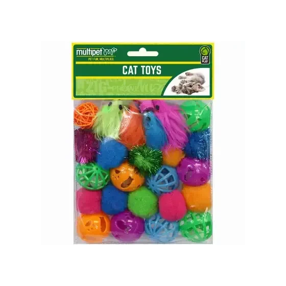 MP 24 pk Asst Cat Toys