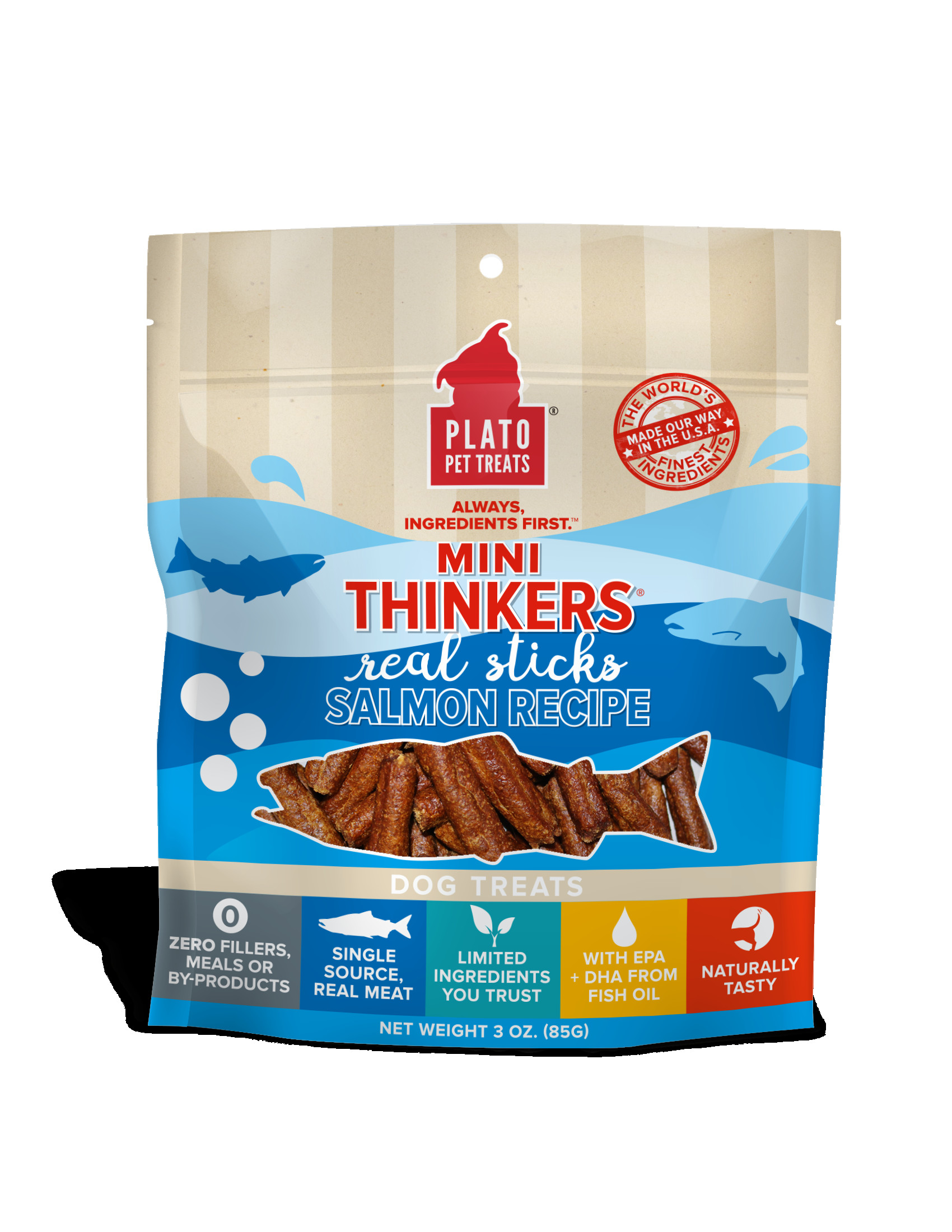 Plato Mini Thinker Salmon 3oz