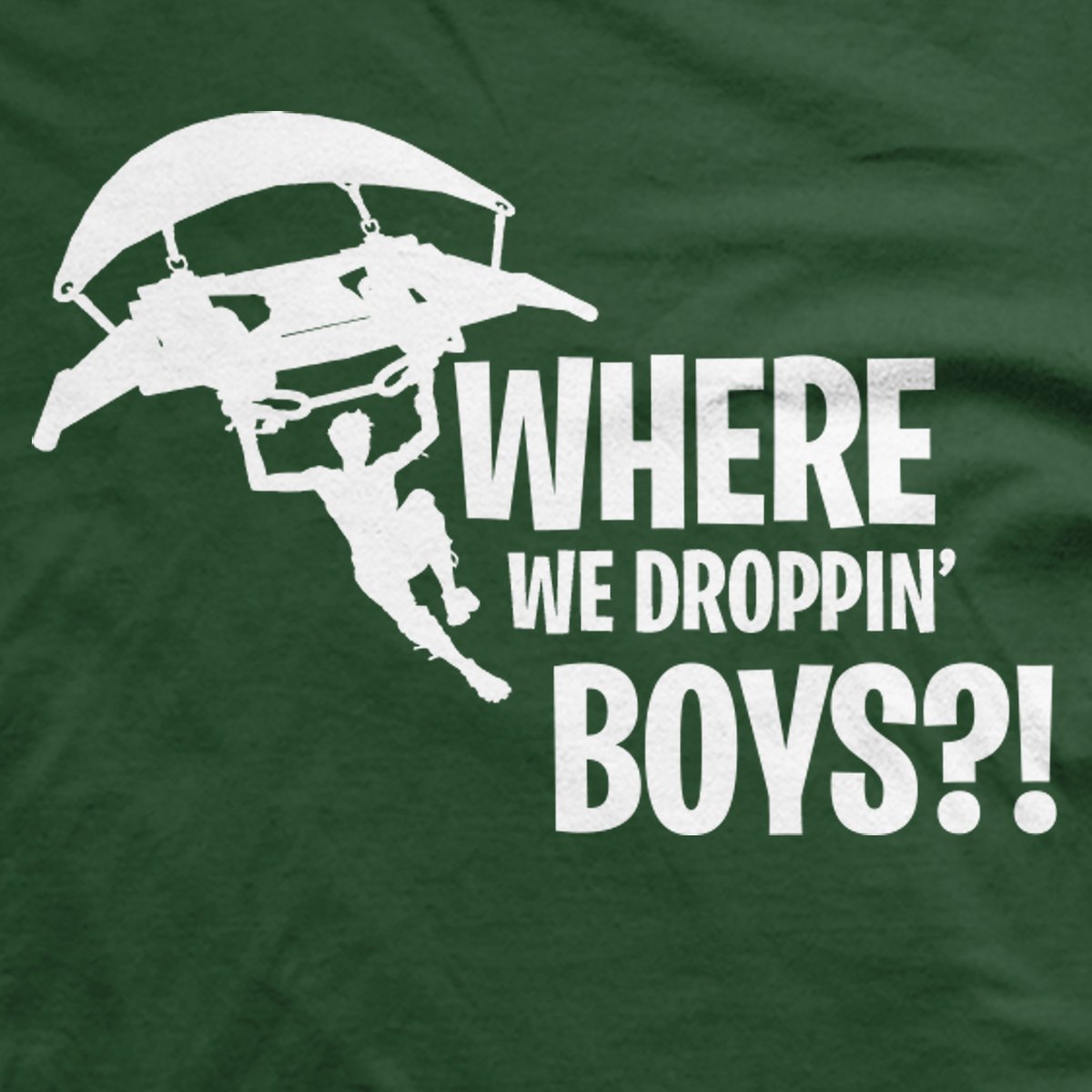 Fortnite Where We Droppin Boys Graphic Tee