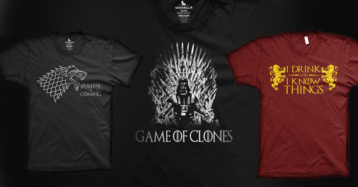 New Game of Thrones T-shirts