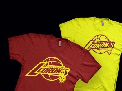 Cleveland Lebrons tshirts