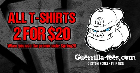 2 for $20 T-Shirts