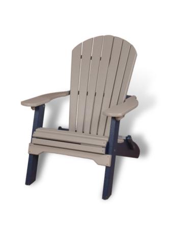 grey and slate adirondack chair