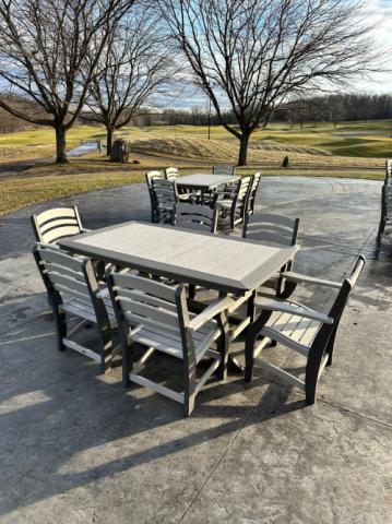 adirondack chairs and table set