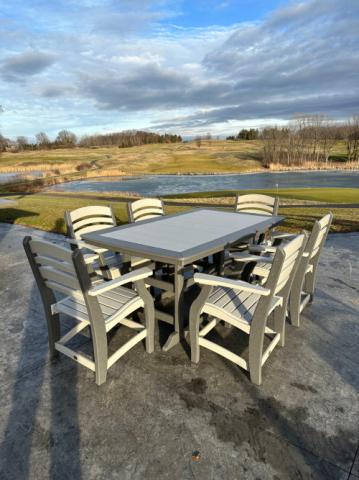 adirondack chairs and dining table set