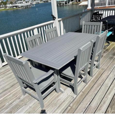 adirondack chairs and square table