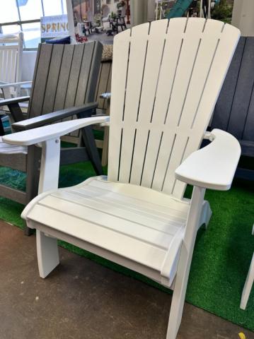 white adirondack chair