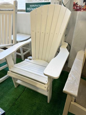white adirondack chair