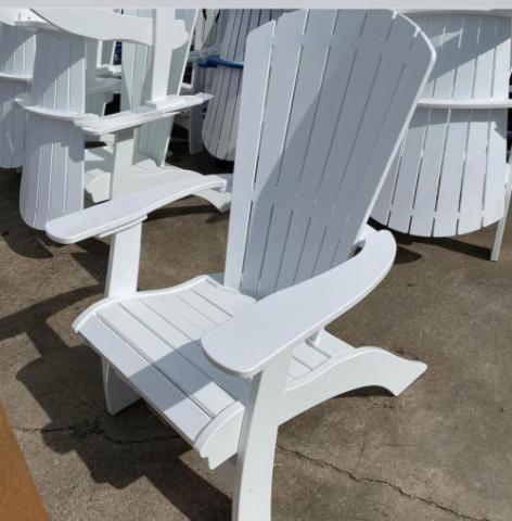 white adirondack chair