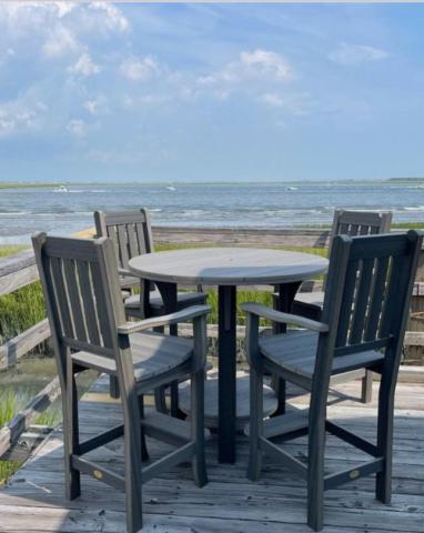 adirondack chairs and round table