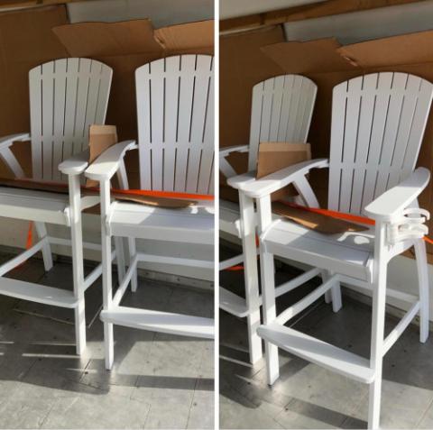 white adirondack chairs