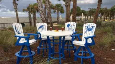 logo on adirondack furniture