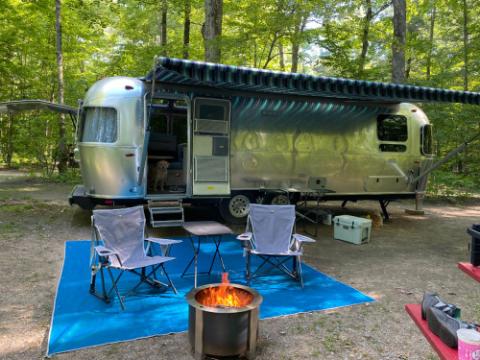 Breeo Smokeless, Wood Burning Fire Pit at a Campsite
