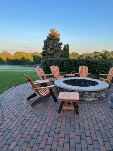 Breeo Smokeless, Wood Burning Fire Pit with Chairs Surrounding