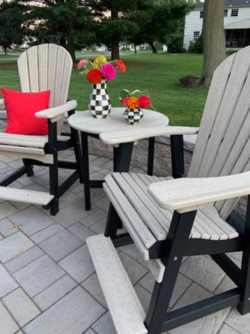 grey adirondack chairs