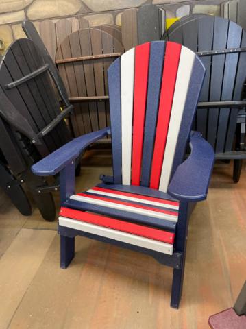 Standard Poly Lumber folding Adirondack Chairs