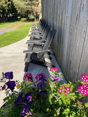 black adirondack chairs