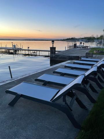 adirondack chaises lakeside