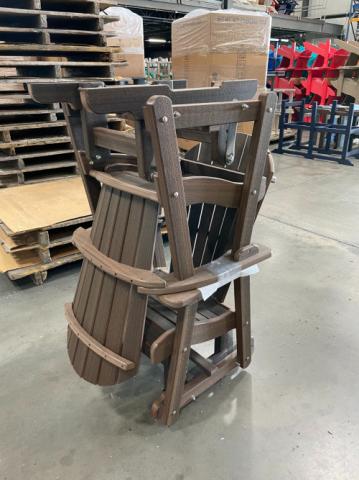 Two Adirondack Chairs Stacked