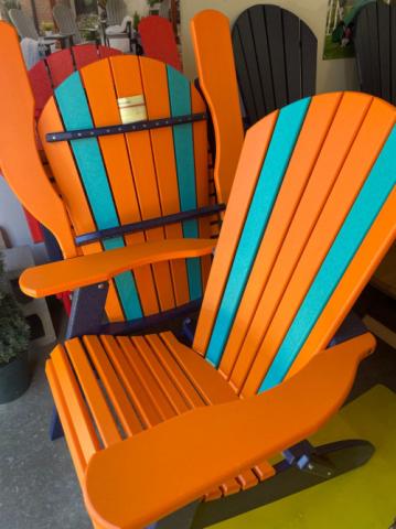 Standard Poly Lumber folding Adirondack Chairs