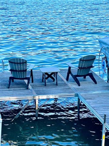 adirondack chairs lakeside