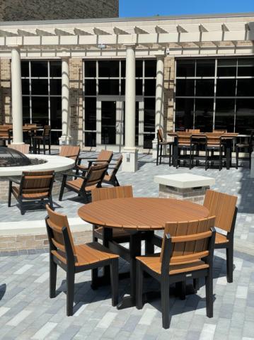 Four Chair Dining Set with Round Table