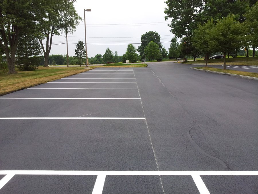 Parking Rope Line Parking Lot Line Striping & Paving | CNY Sealing & Paving