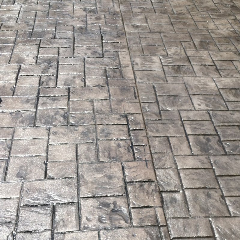 New ashler small slate flooring.