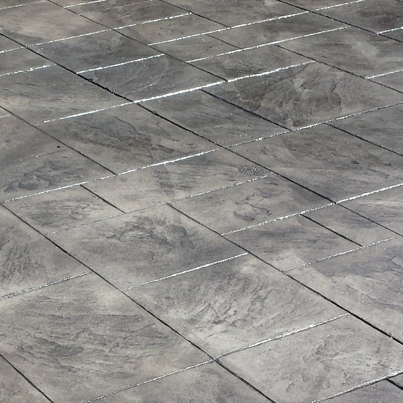 A close-up image of slate flooring.