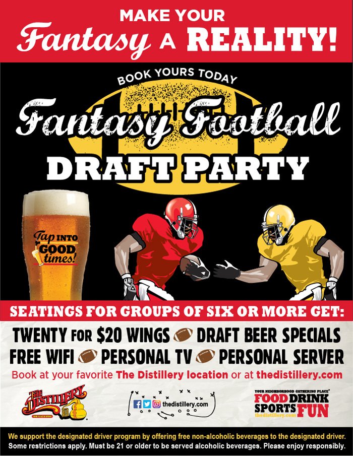 Fantasy Football Draft Party at The Distillery