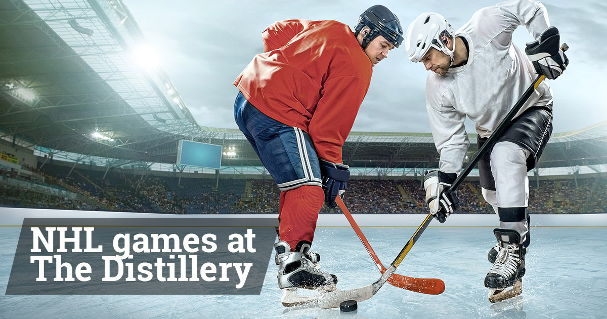 NHL Playoff Games at the Distillery